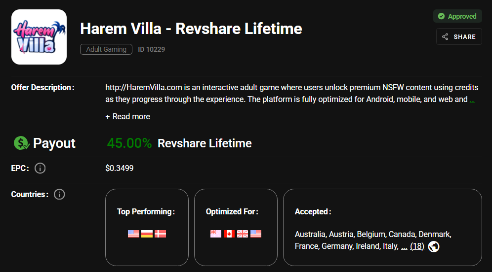Harem Villa screenshot