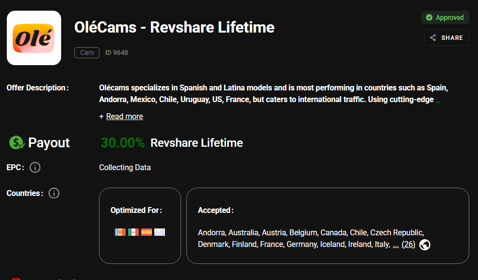 OléCams screenshot