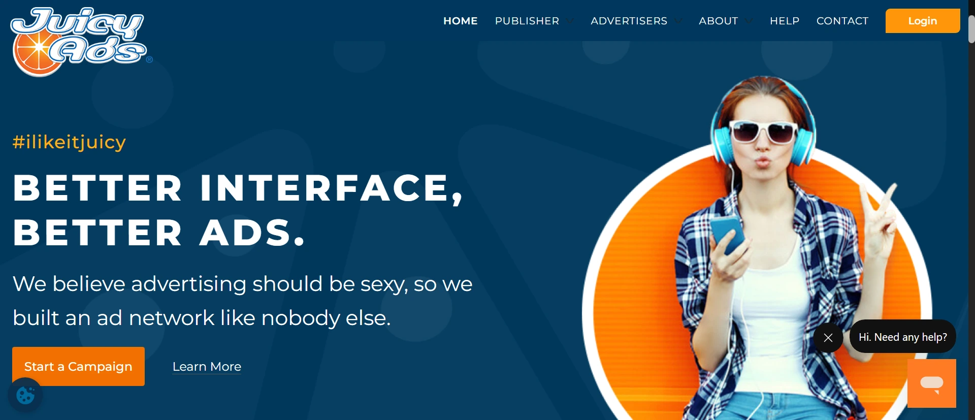 JuicyAds screenshot