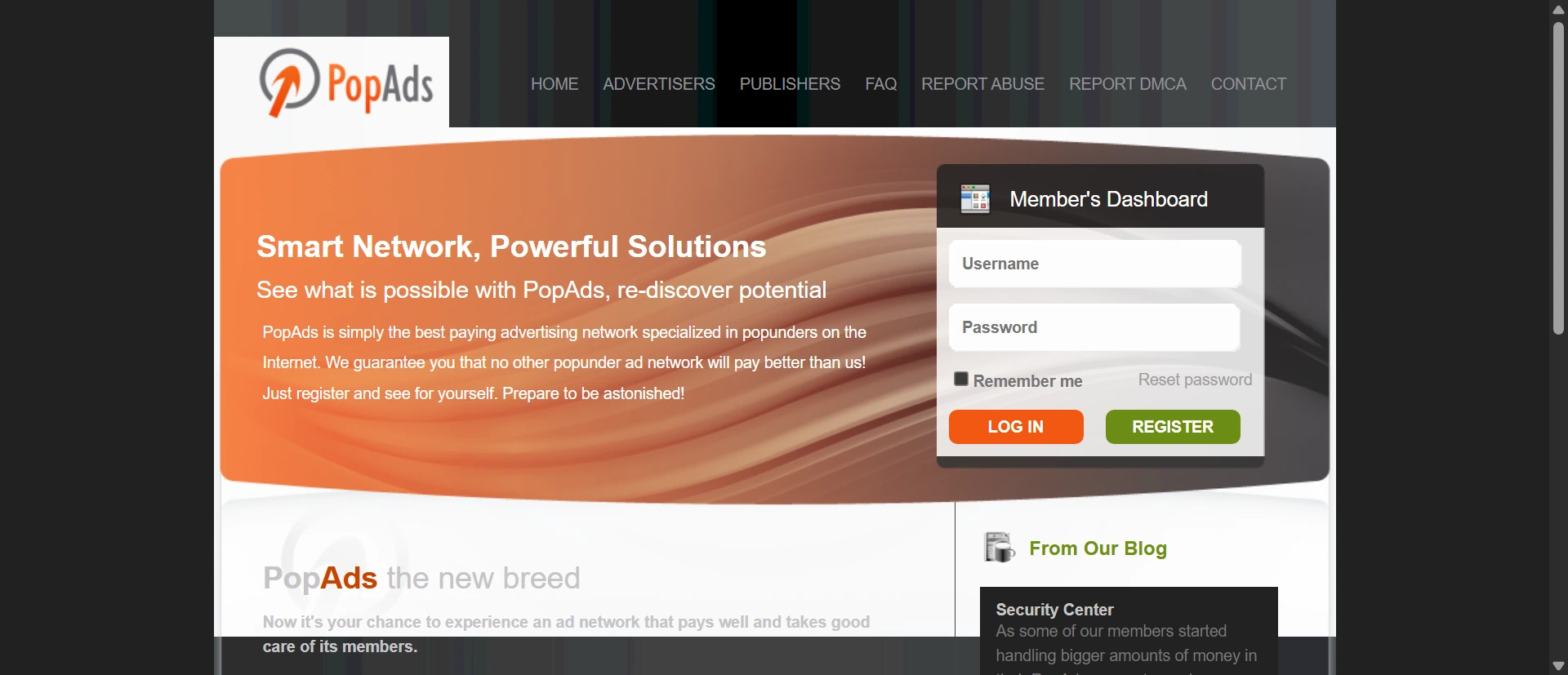 PopAds screenshot