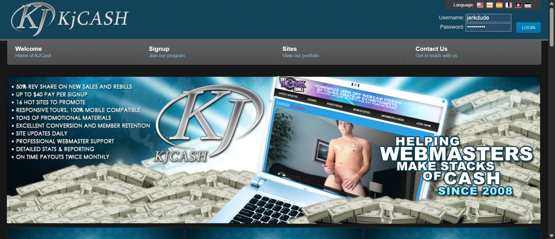 KJCASH screenshot