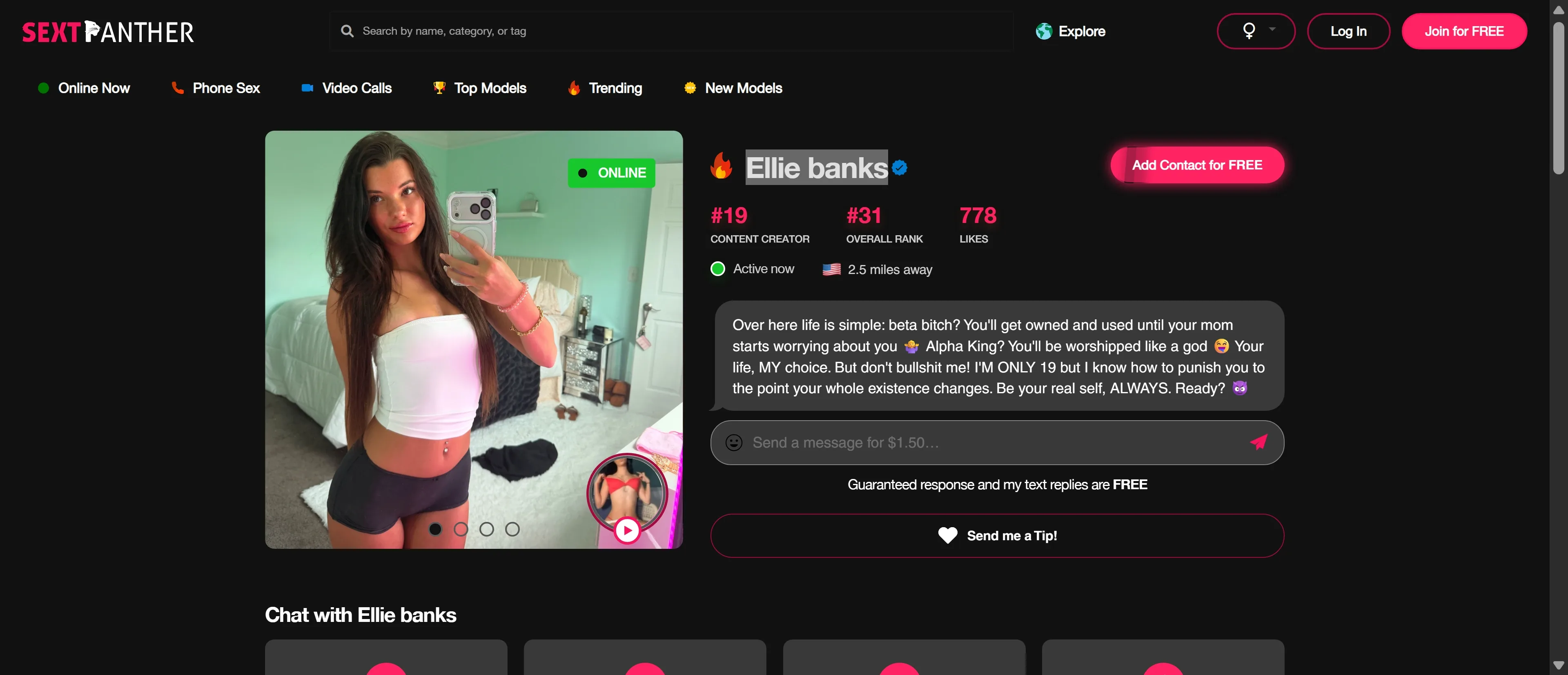 Ellie banks screenshot