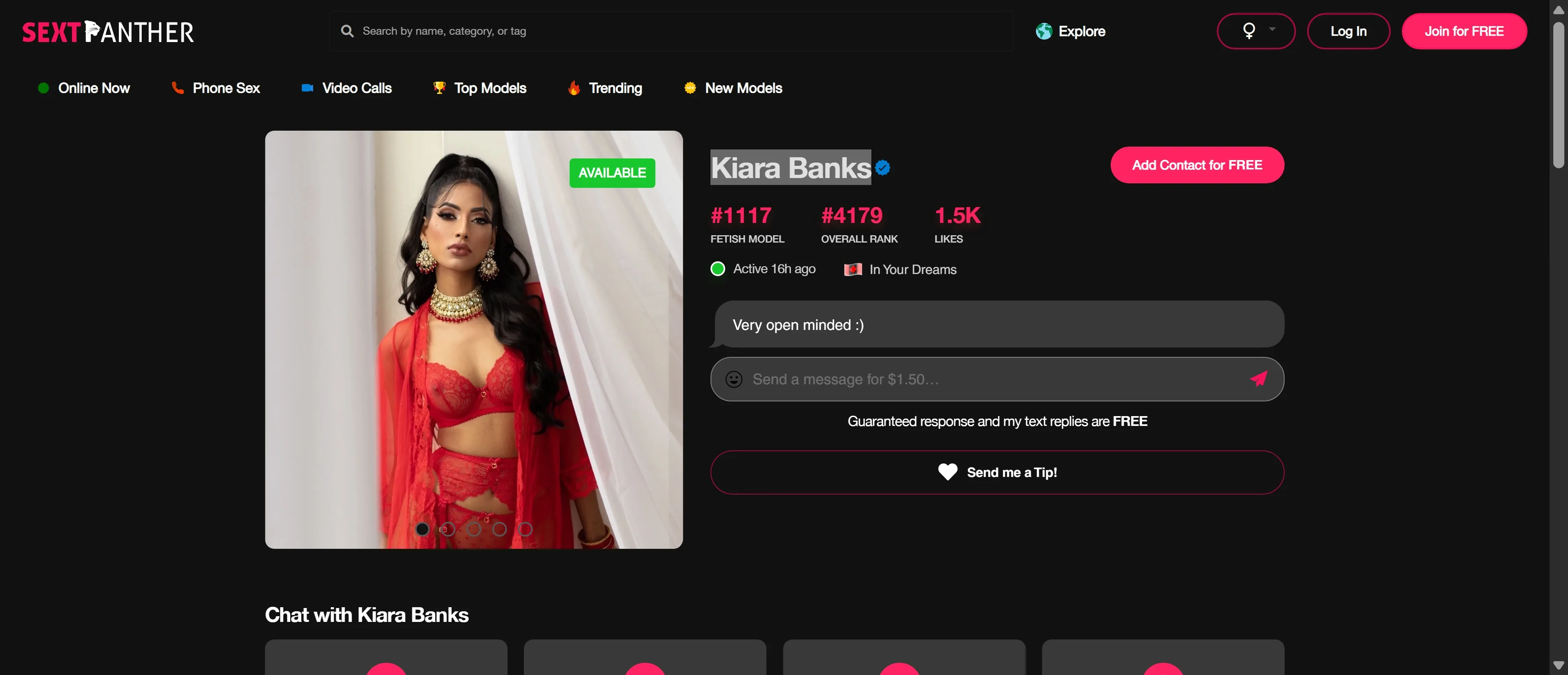 Kiara Banks screenshot