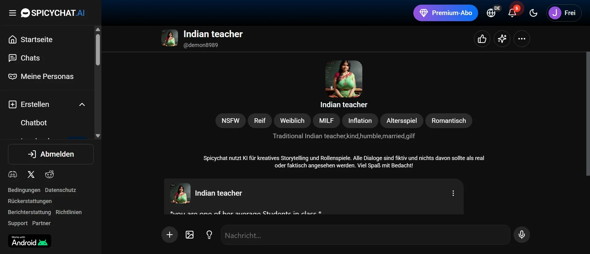 Indian teacher screenshot