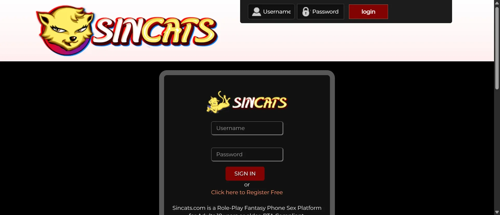 SinCats screenshot