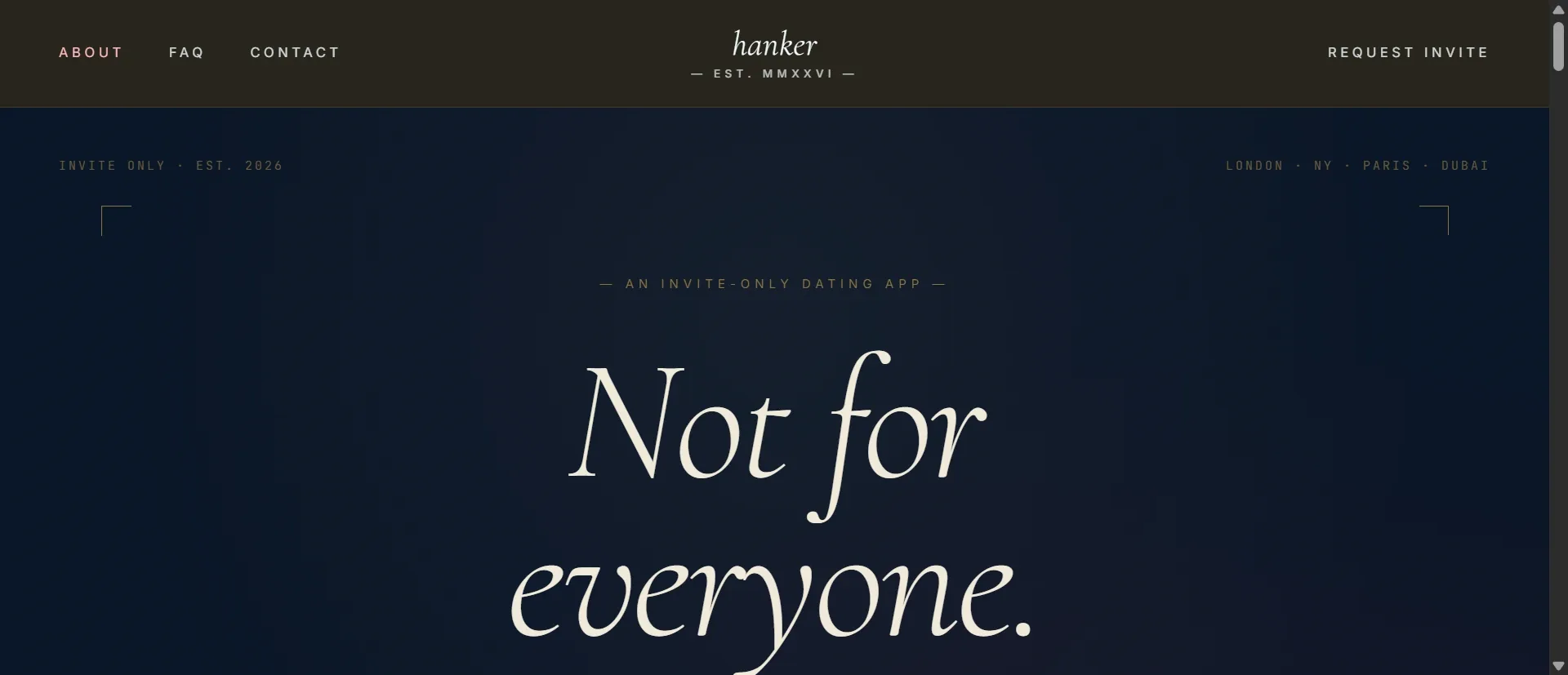 Hanker screenshot