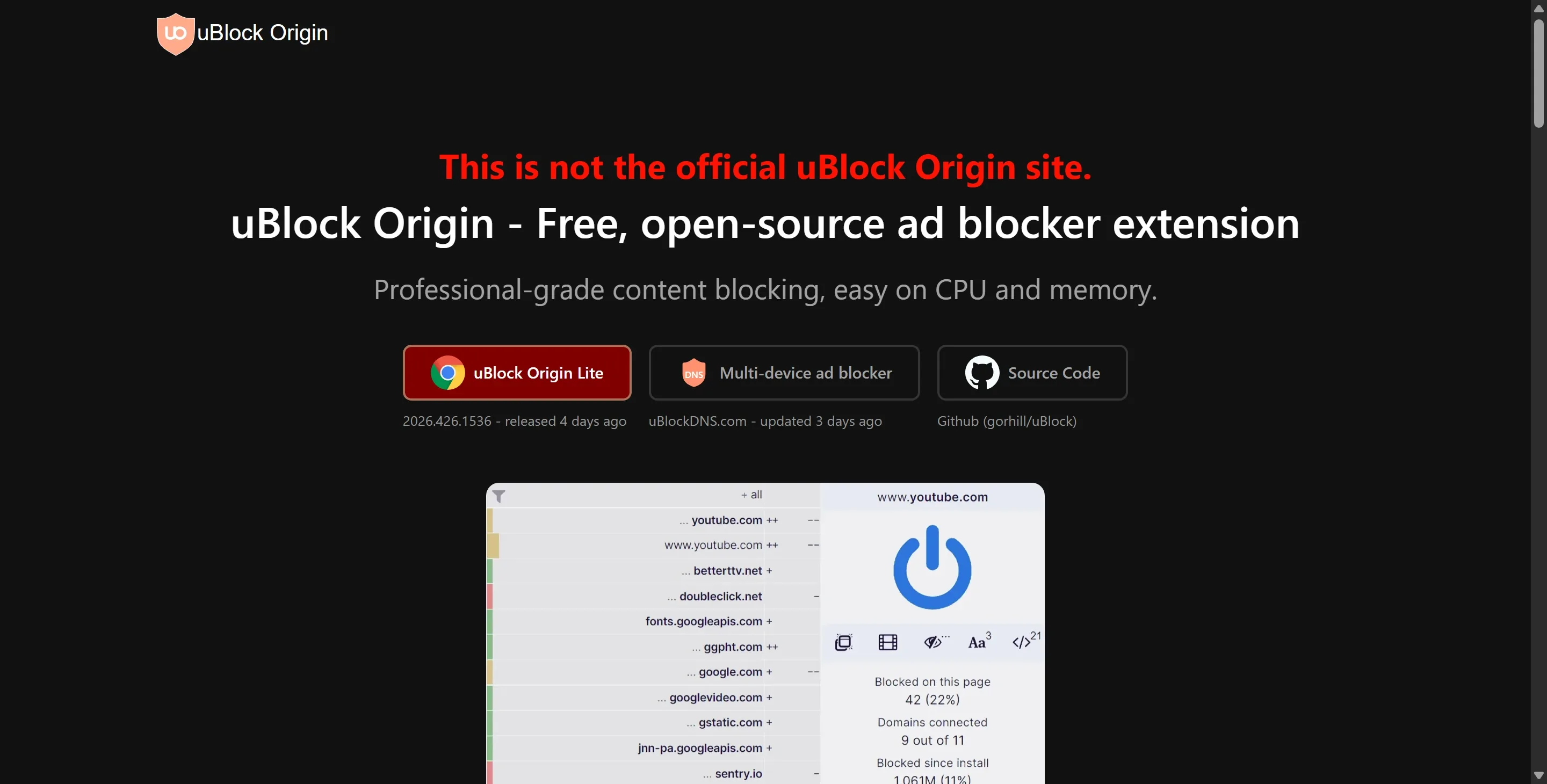 uBlock Origin