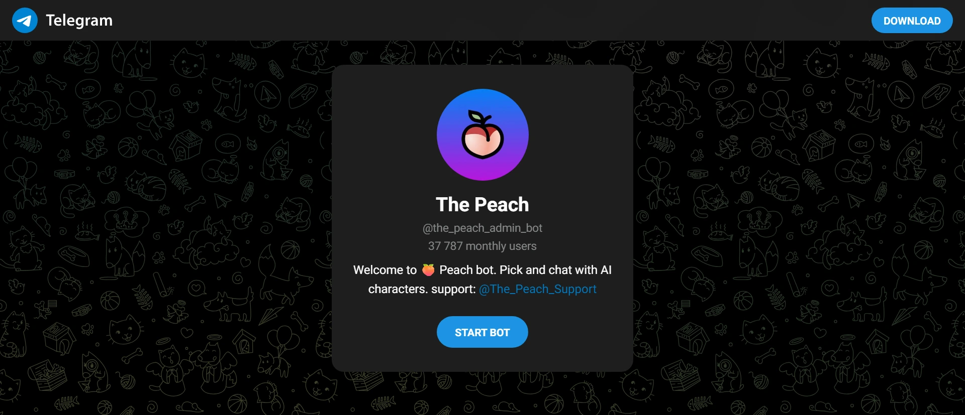 Peach screenshot
