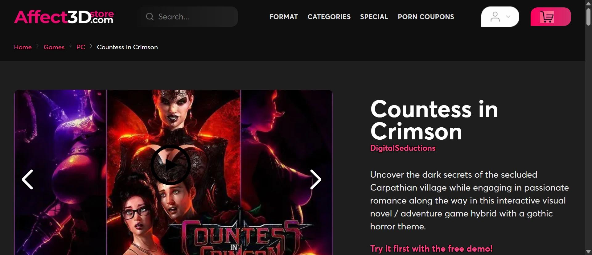 Countess in Crimson screenshot