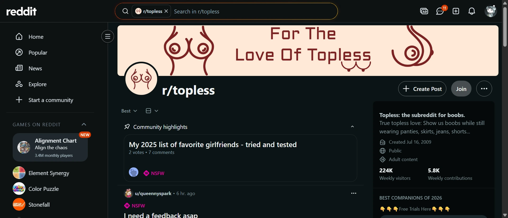 Topless screenshot