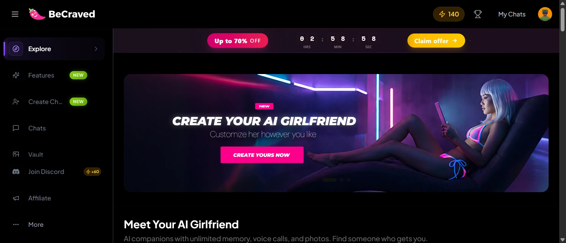 BeCraved screenshot