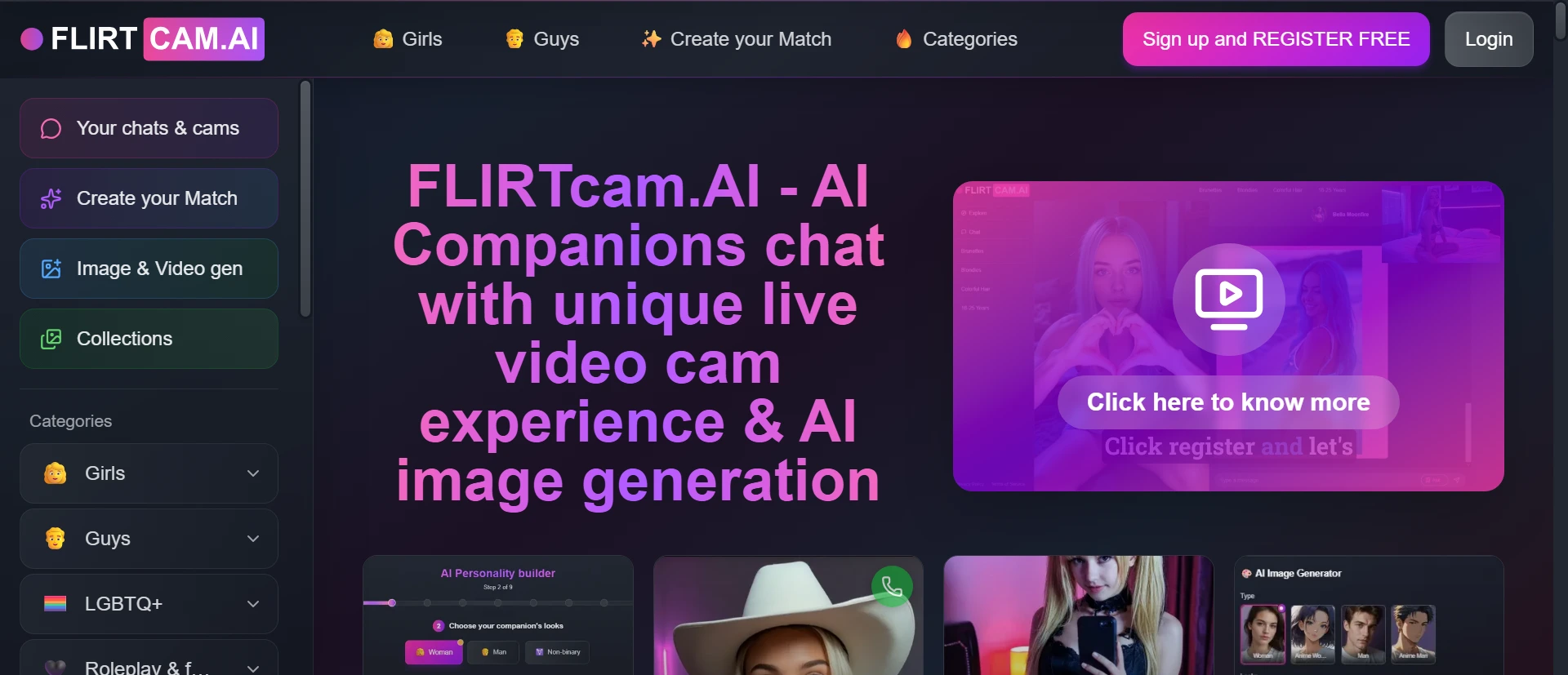FlirtCam AI screenshot