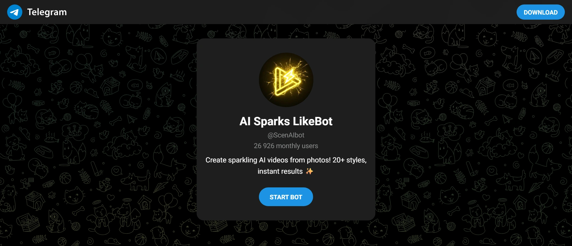 ScenAIbot screenshot