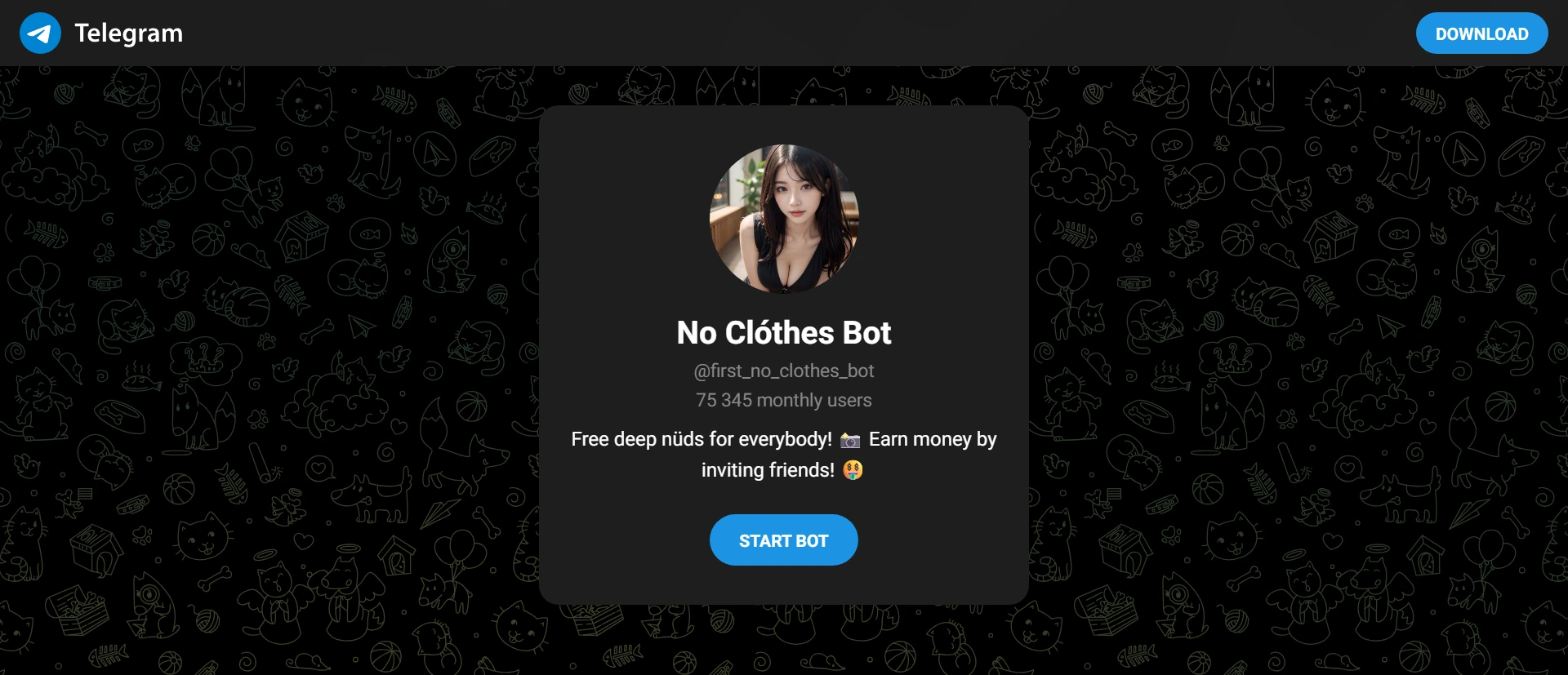 No Clothes Bot screenshot