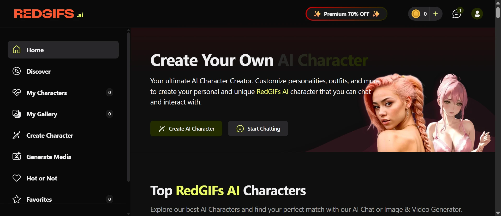 Redgifs AI screenshot