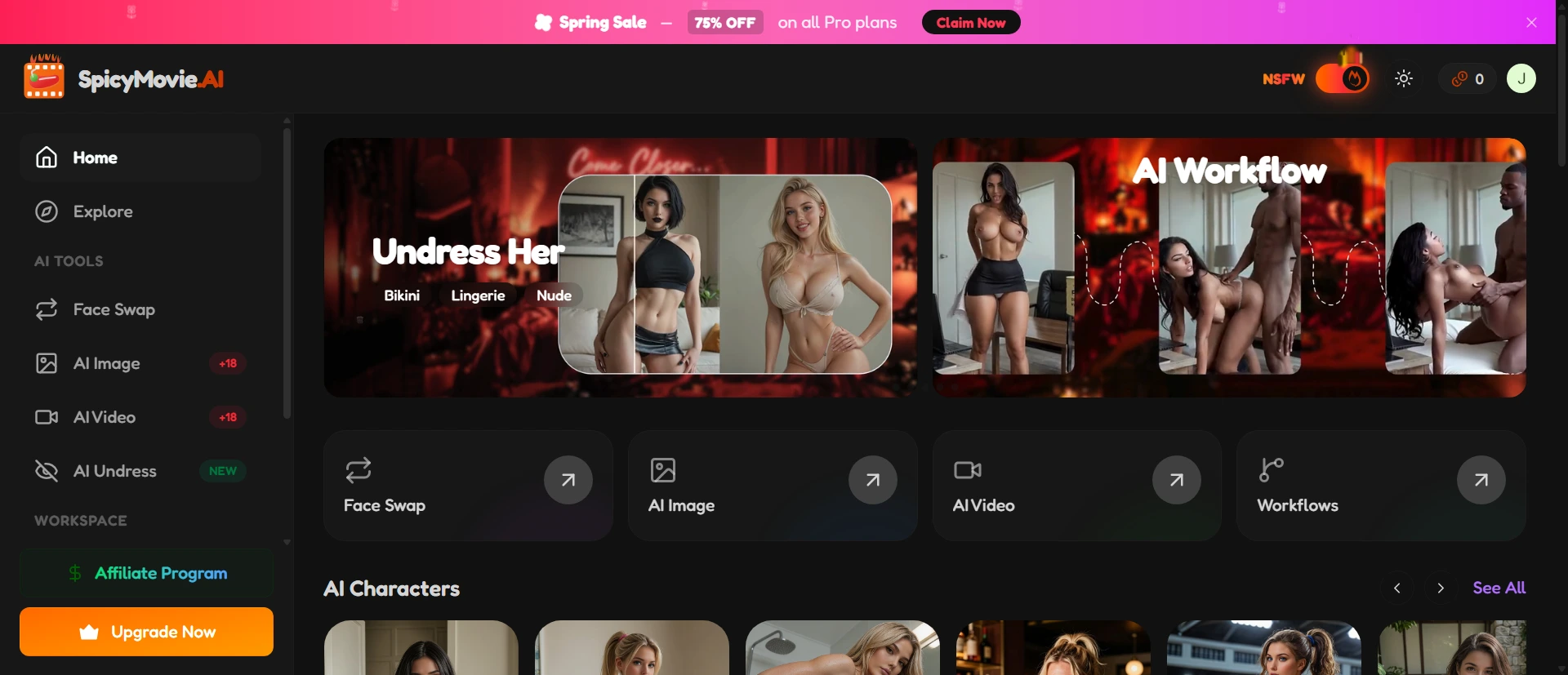 SpicyMovie AI screenshot