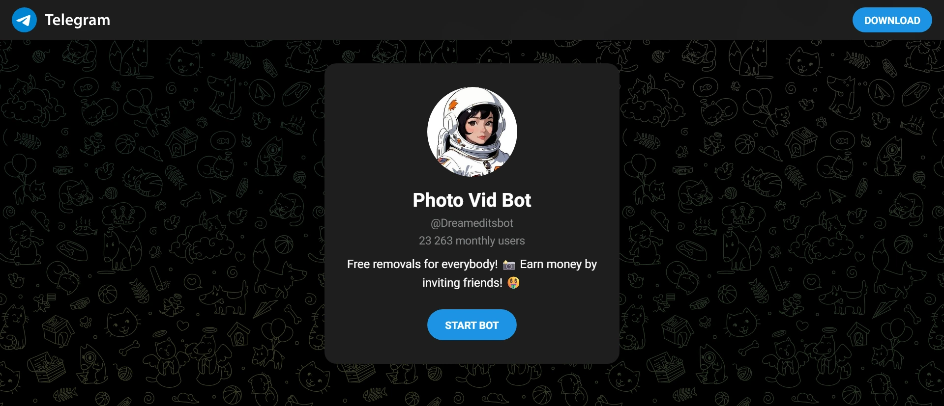 Dreameditsbot screenshot