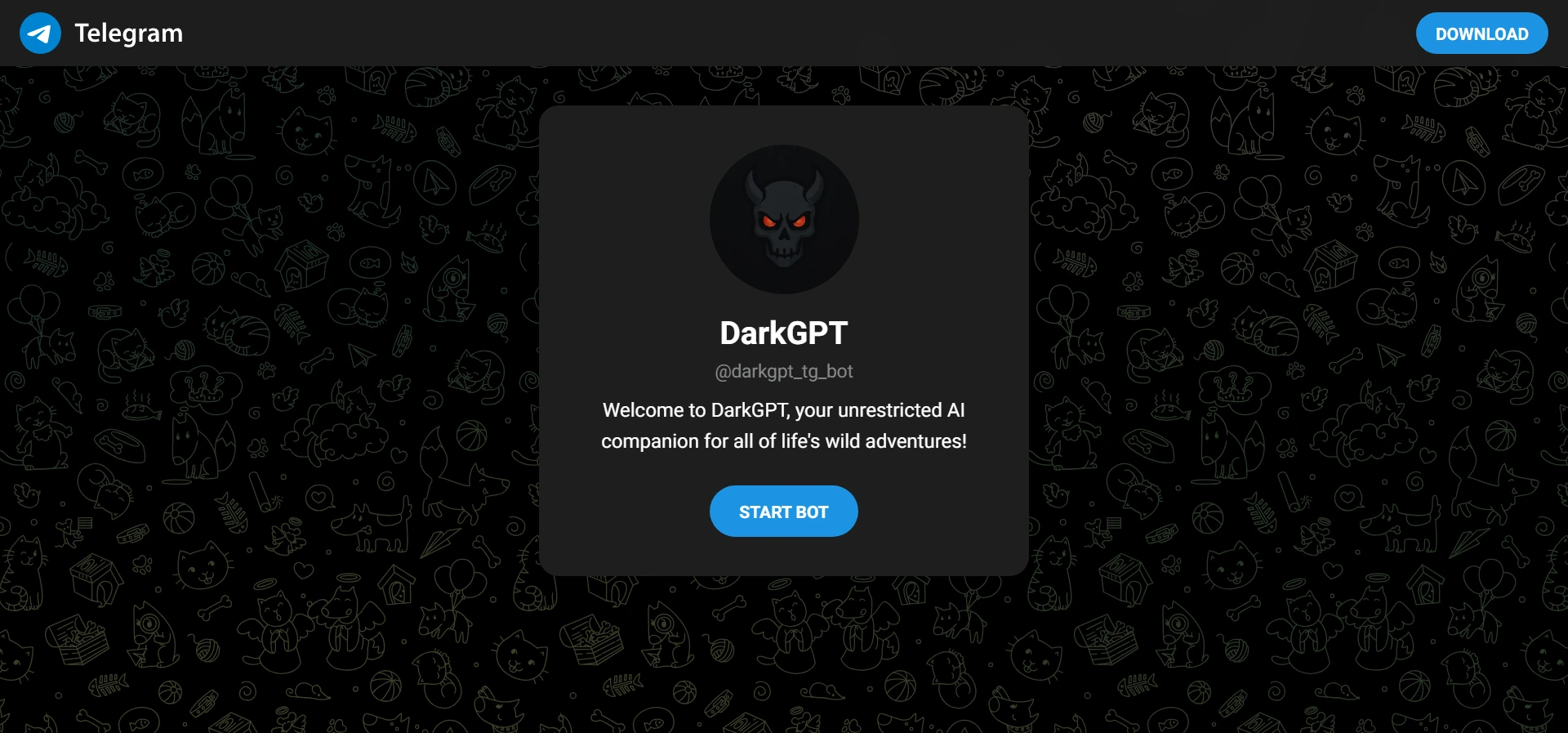 DarkGPT screenshot