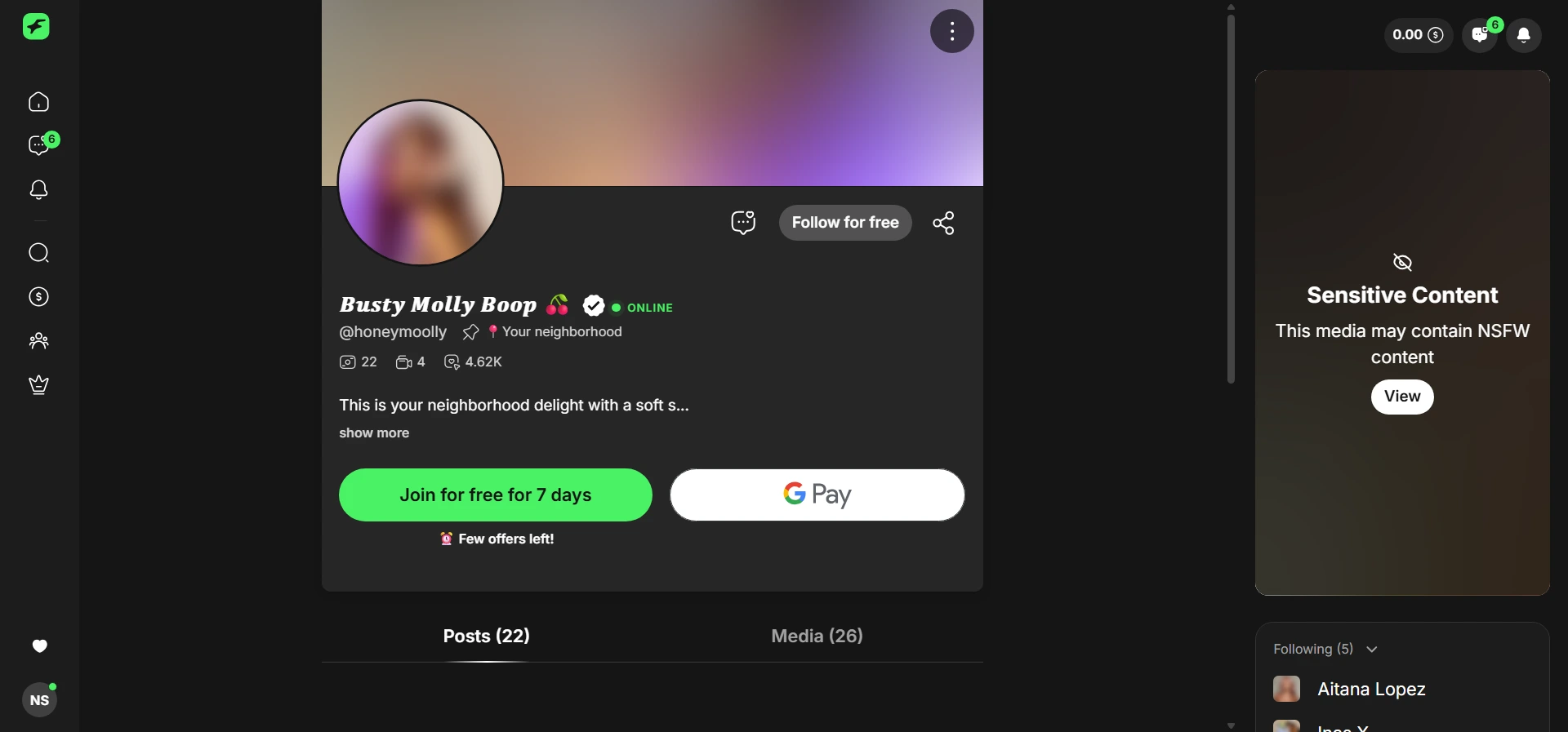 Molly screenshot