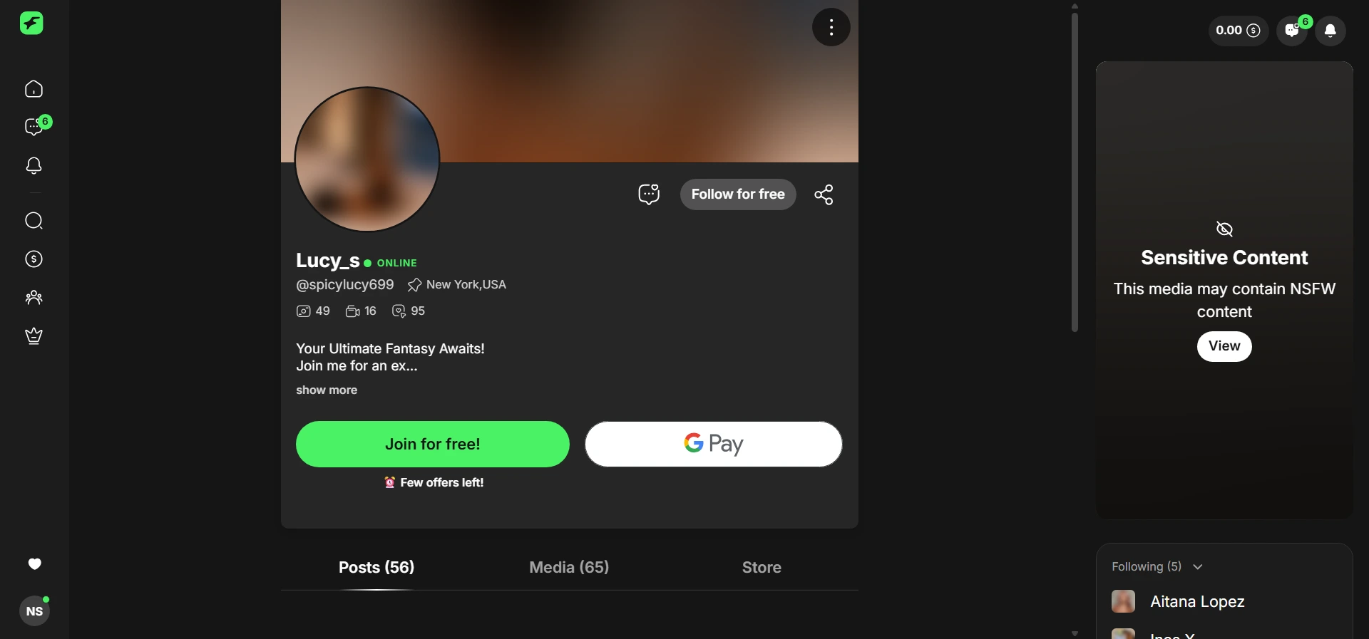 Lucy screenshot