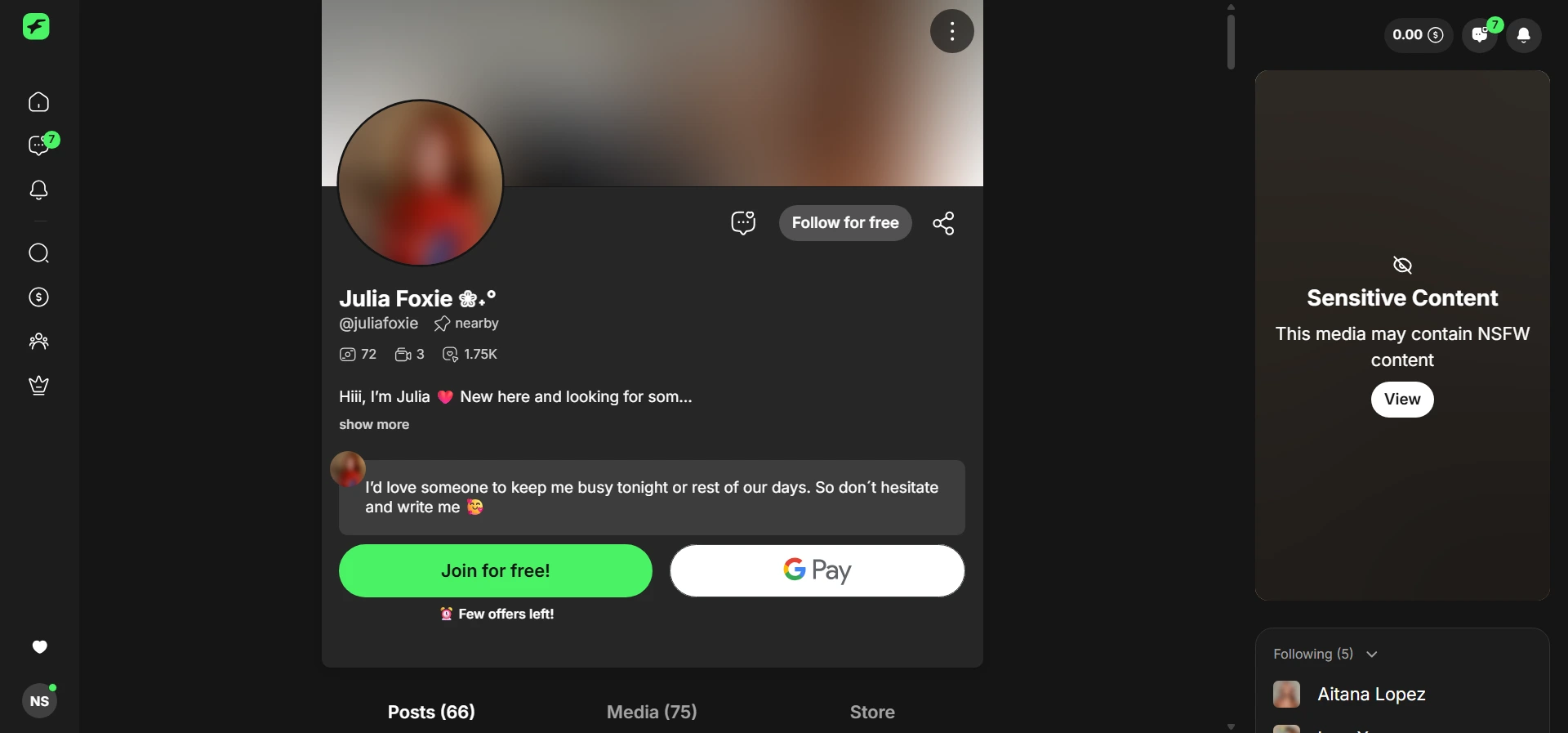 Julia Foxie screenshot