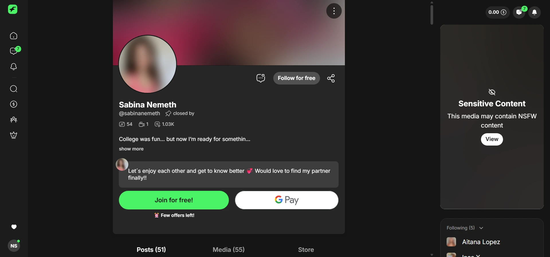 Sabina Nemeth screenshot