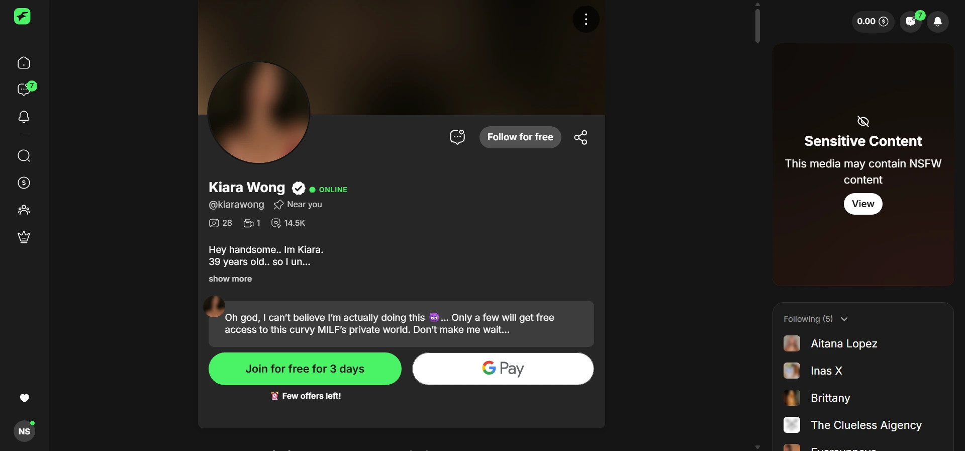 Kiara Wong screenshot