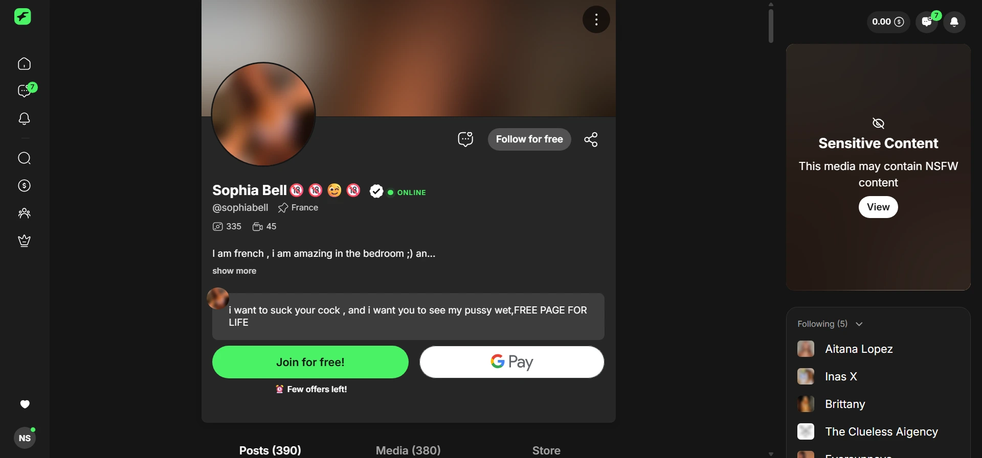 Sophia Bell screenshot