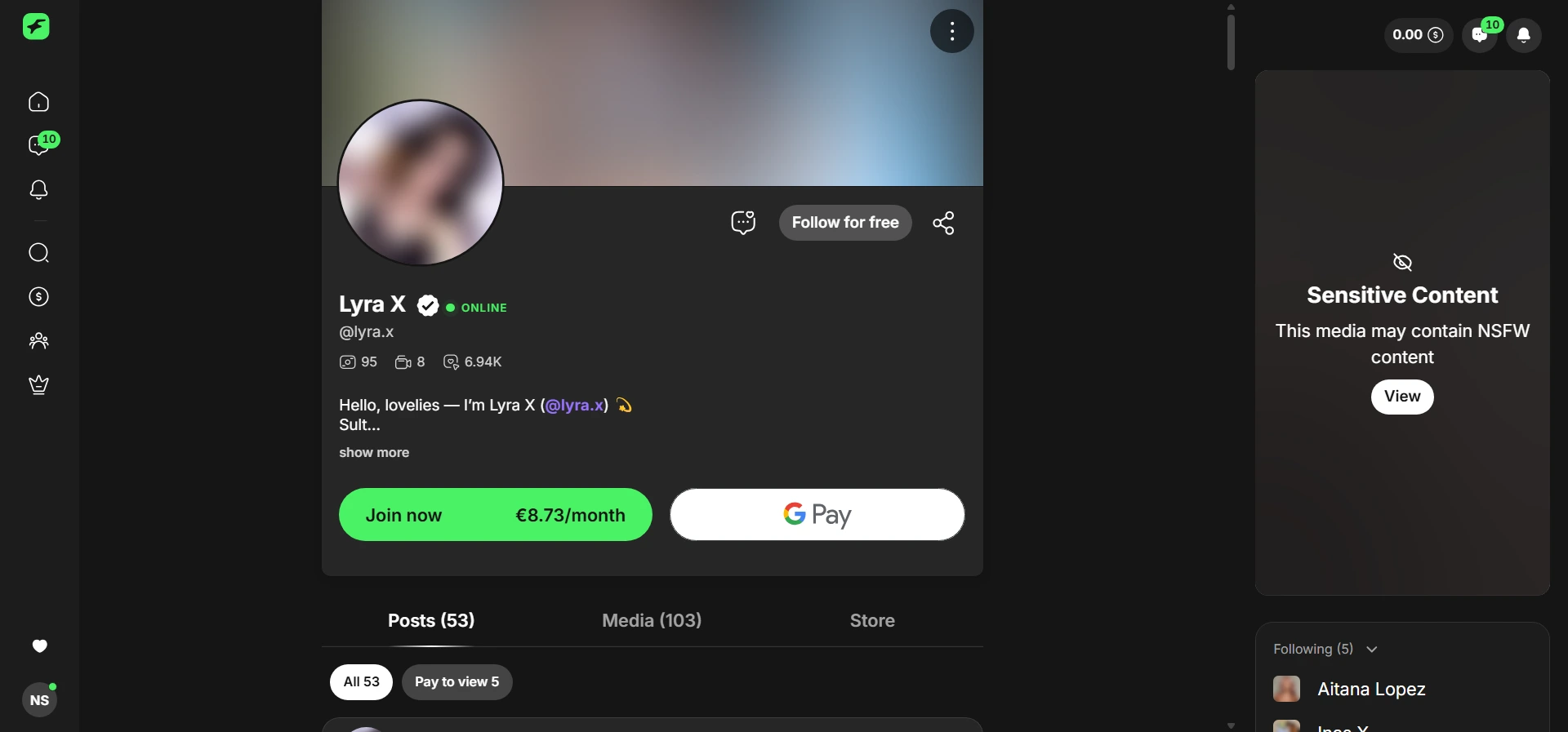 Lyra X screenshot