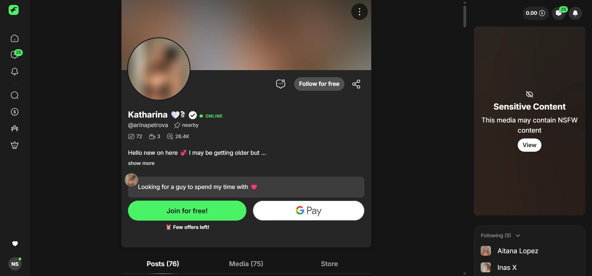 Arina Petrova screenshot