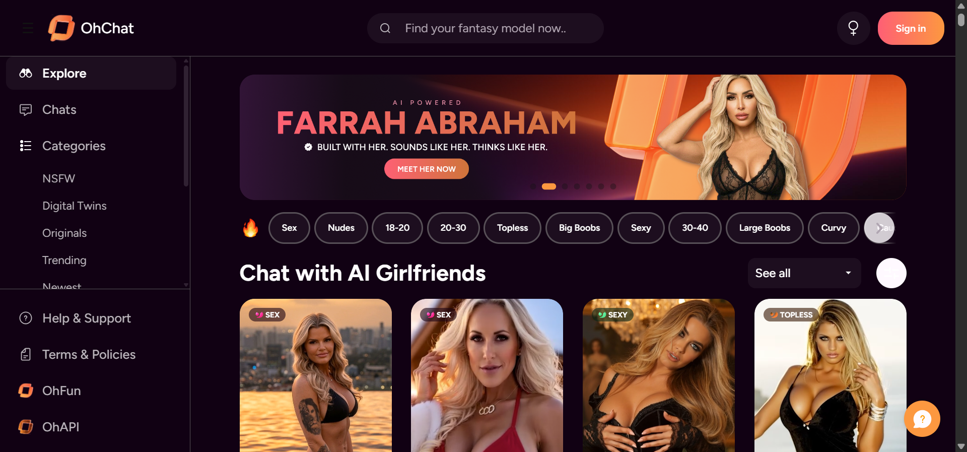 OhChat screenshot