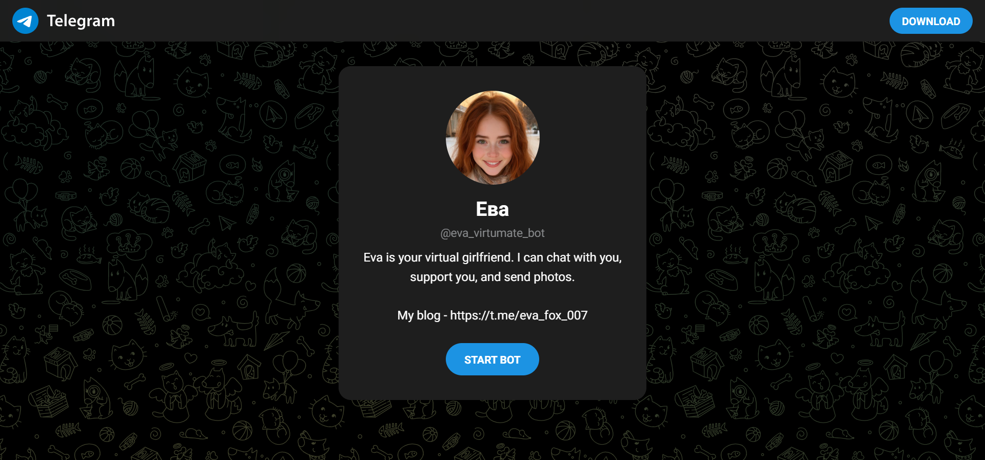 Eva_VirtuMate_Bot screenshot