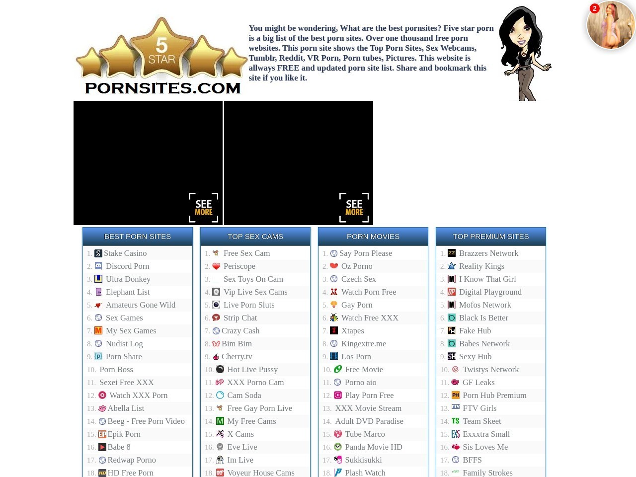 list of top porn sites free