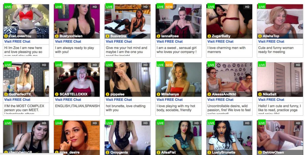 Conversation with Webcam Sexy Girls