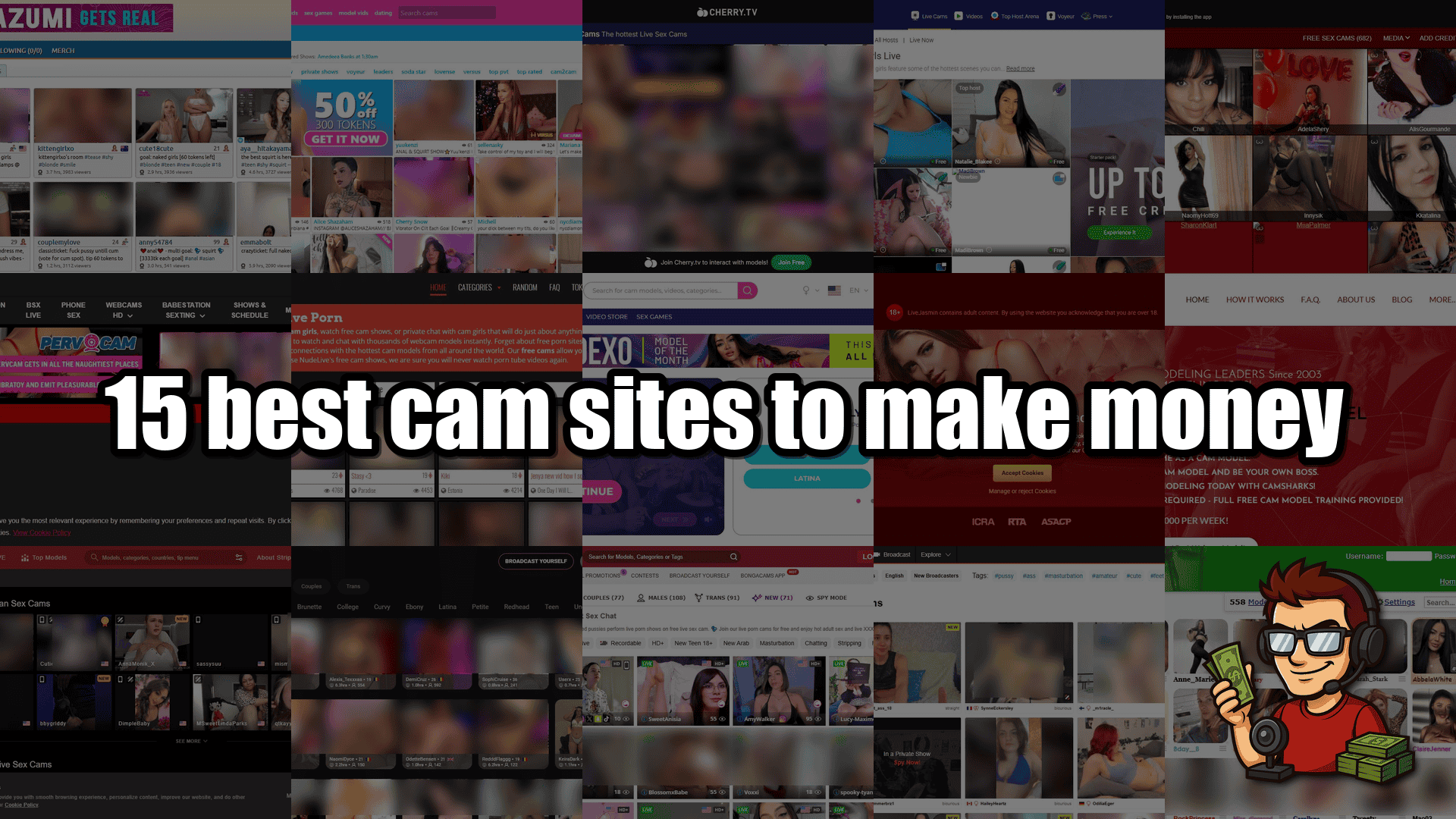 15 best cam sites to make money