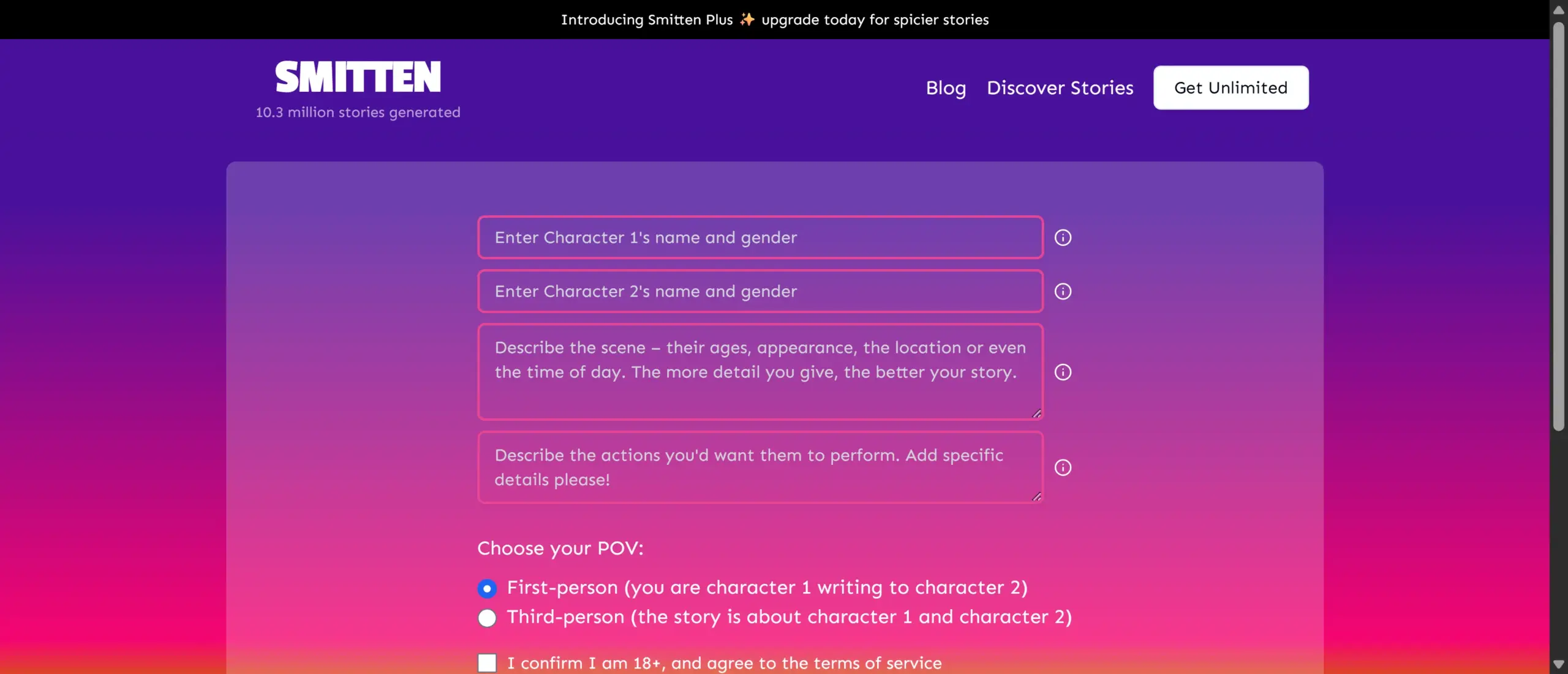 SmittenStories screenshot