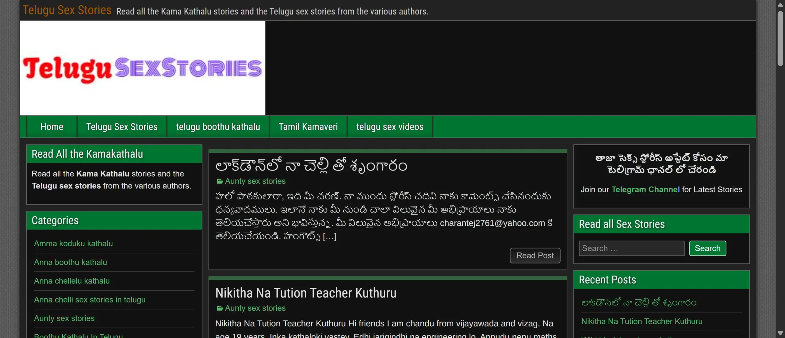 TeluguSexStoriesHD screenshot