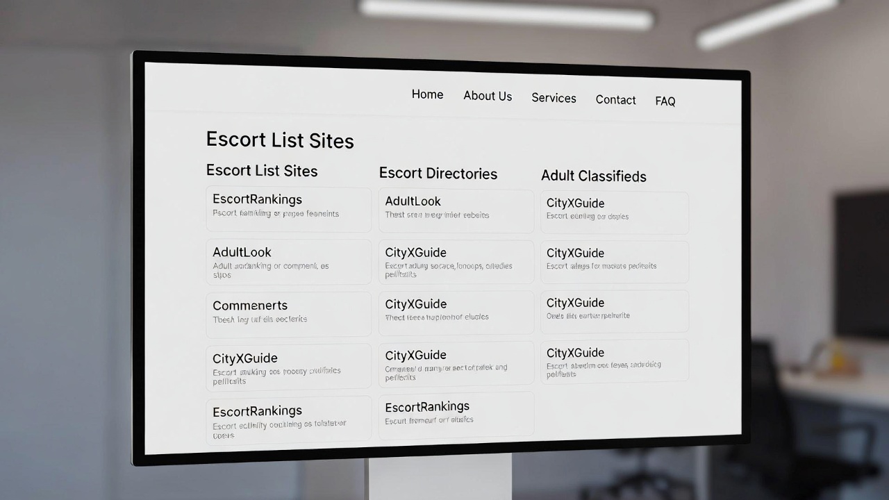 Best Escort List Sites: Find Local Hookups Easy